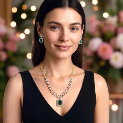 Multicolor Ahlam Antique Jewellery Set - New Arrival