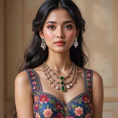 Multicolor Seraphine Hasli Victorian Jewellery Set - New Arrival