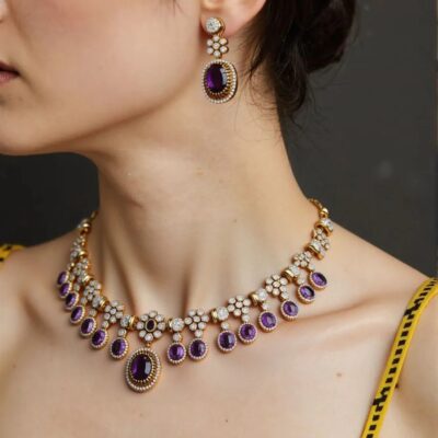 Multicolor Aurivelle Victorian Jewellery Set - New Arrival